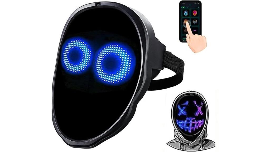 app controlled led halloween mask