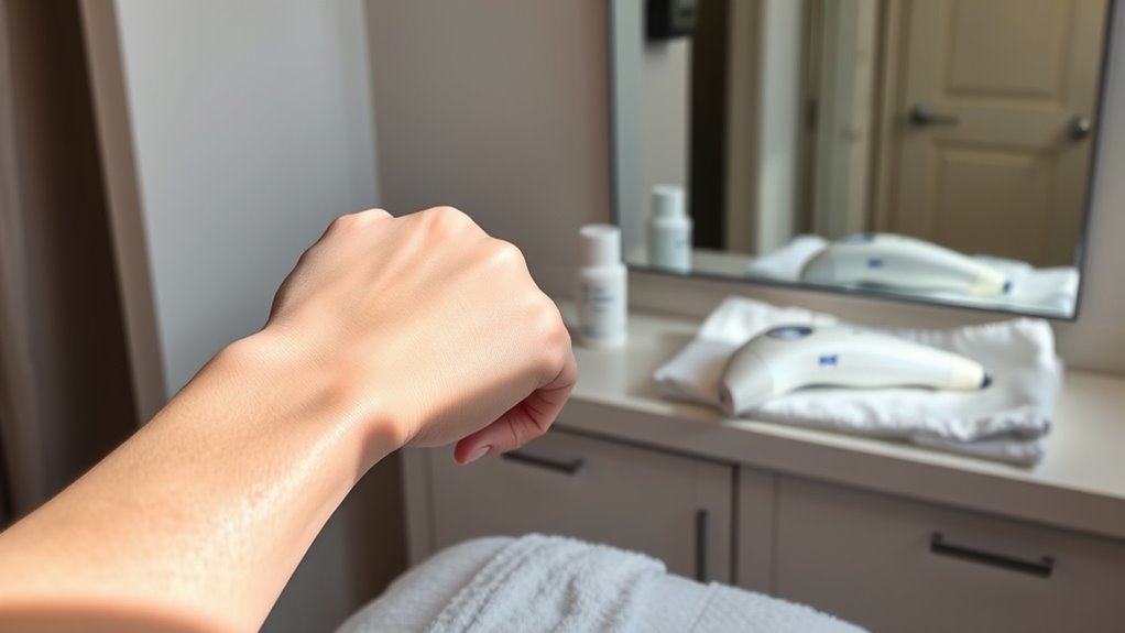 assess skin and laser compatibility