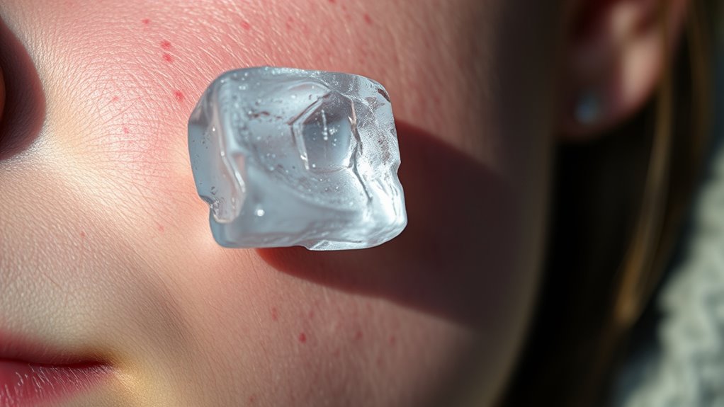 avoid direct ice contact
