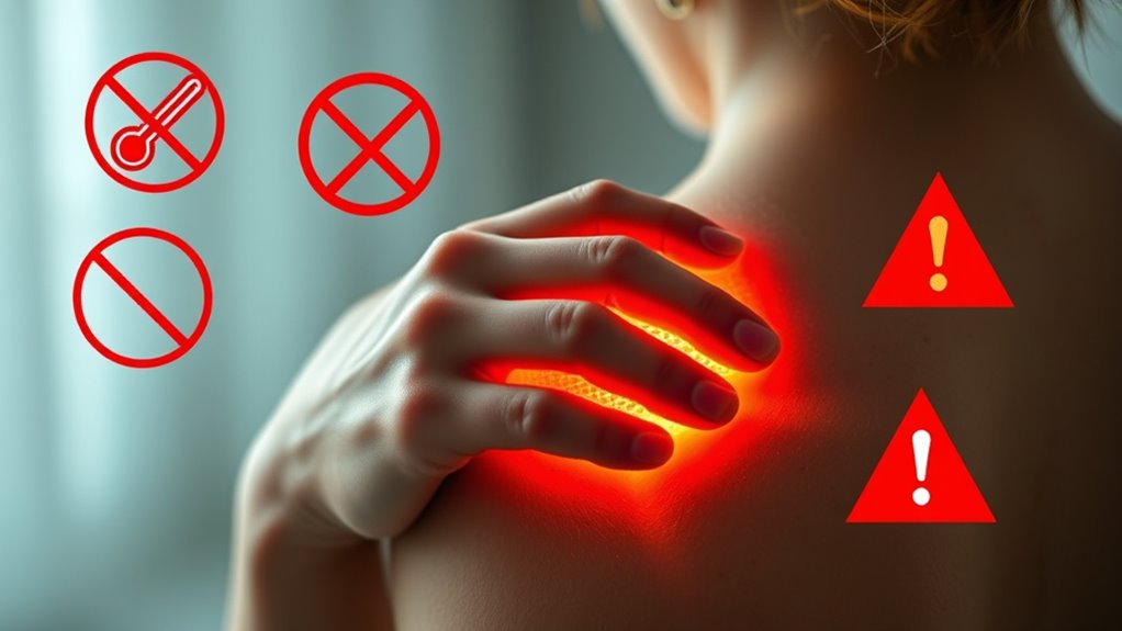 avoid heat with injuries