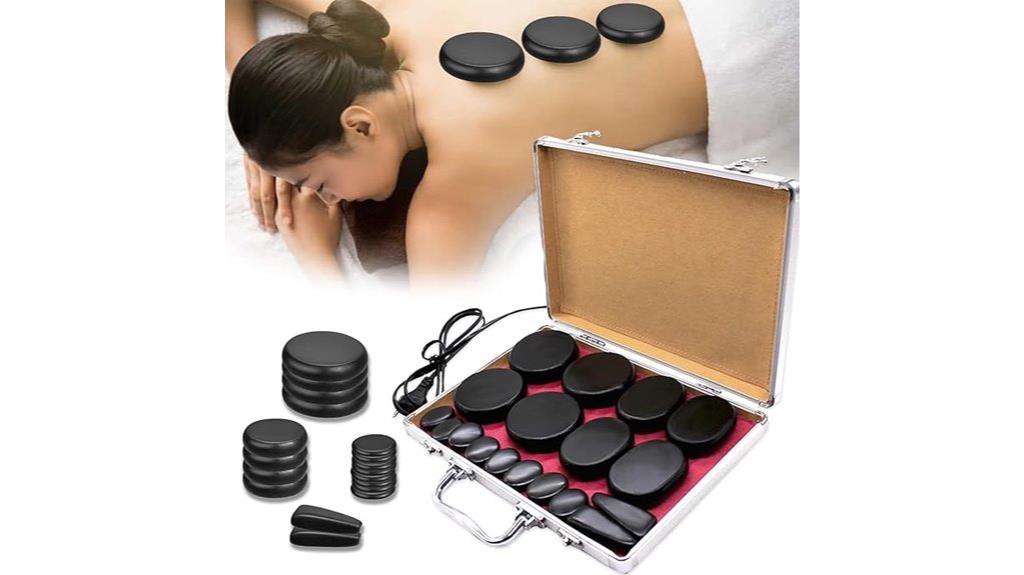 basalt stones massage kit