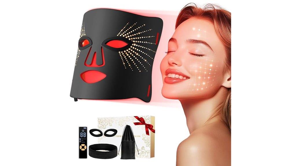 battery powered red light mask