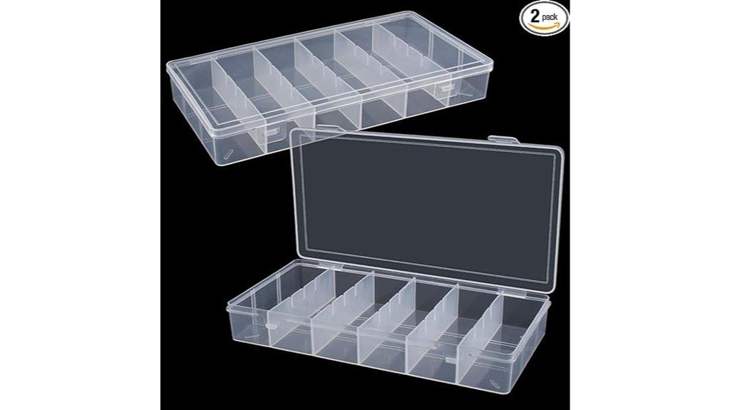 clear cosmetic storage set