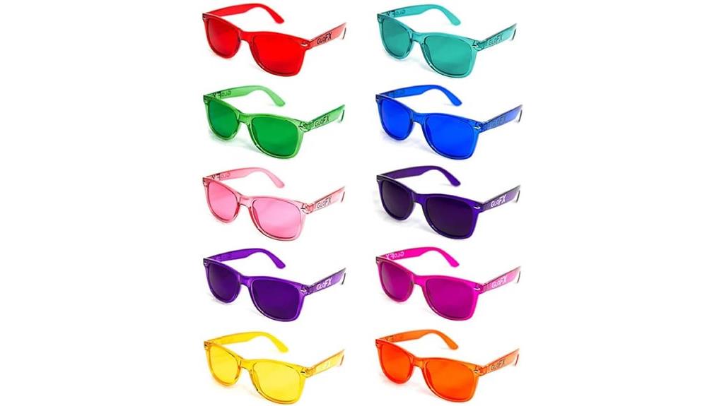 color therapy glasses pack