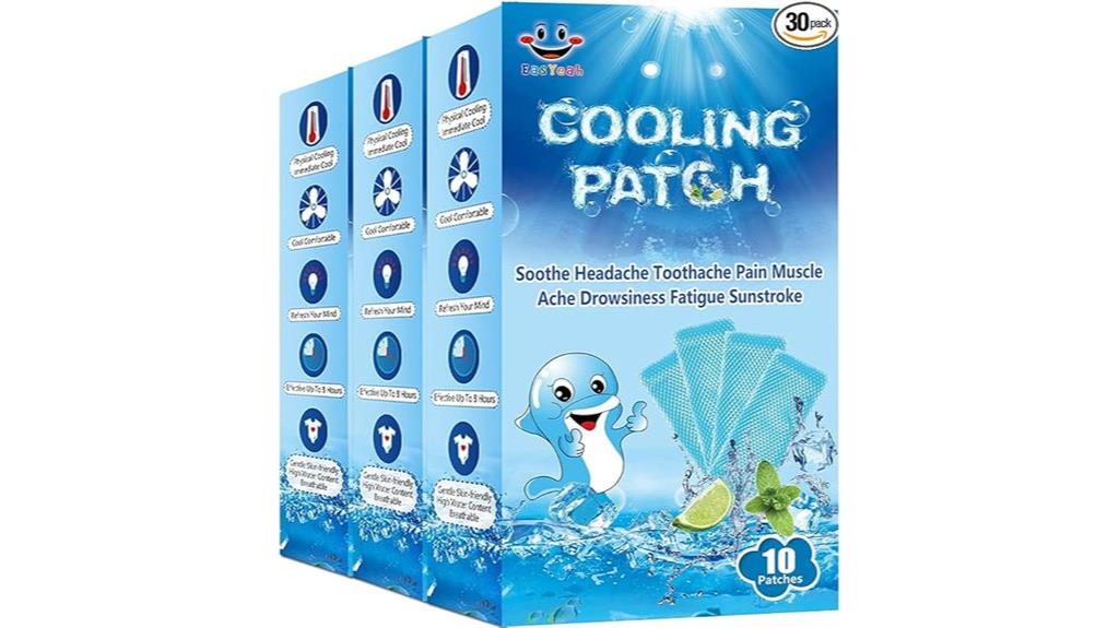 cooling fever relief patches