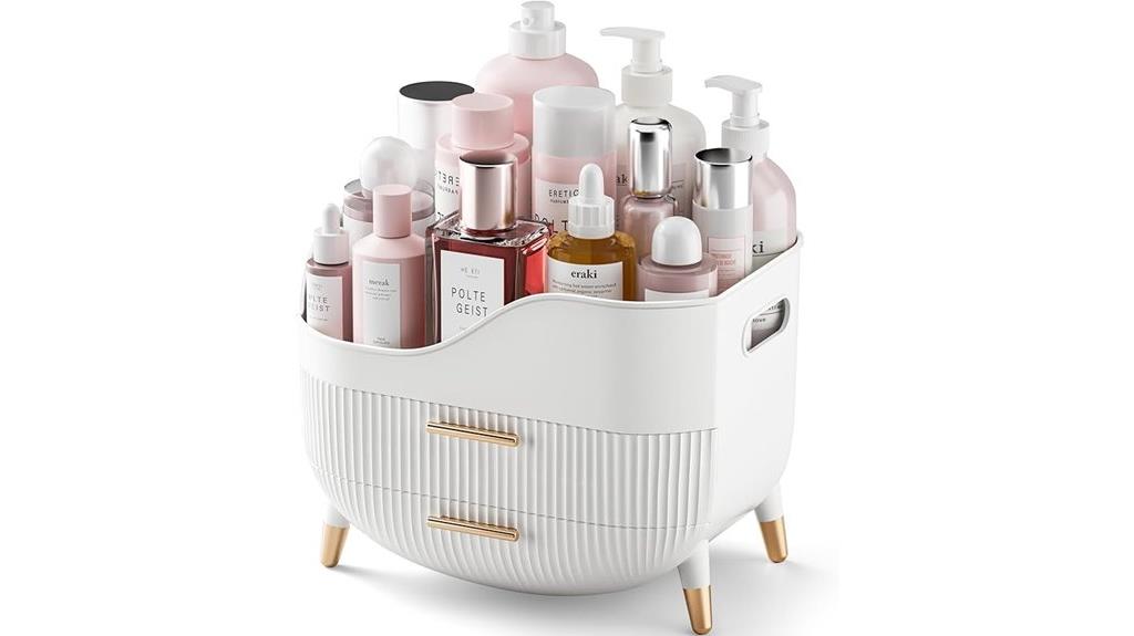 cosmetic storage with drawers