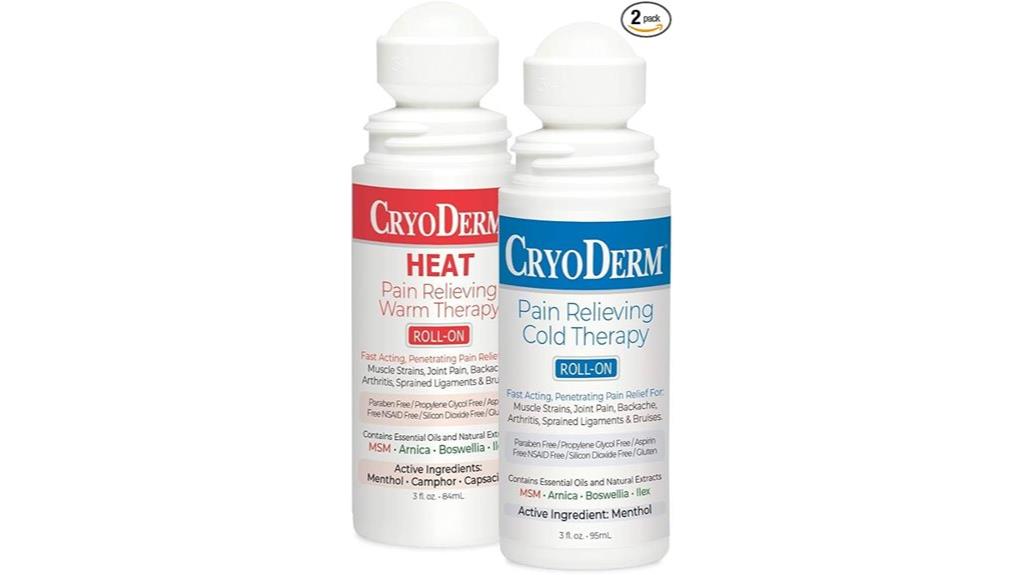 cryoderm gel roll on pack
