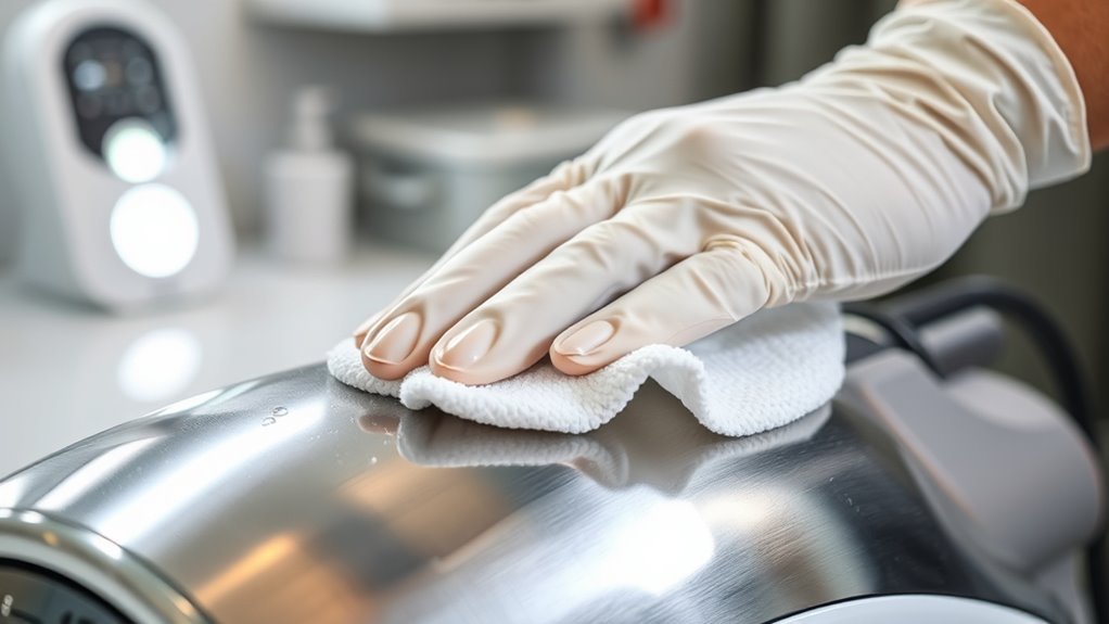 daily device cleaning and calibration