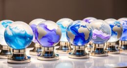 elegant metal based cold globes