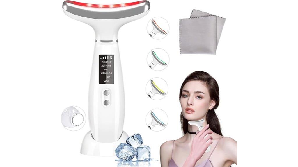 facial and neck red light
