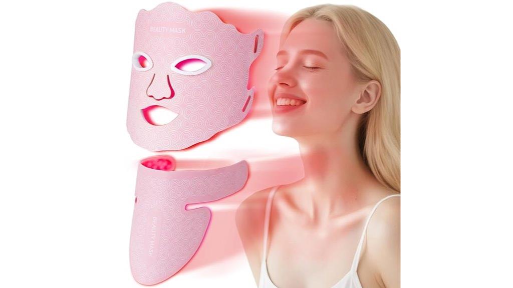 facial and neck red light
