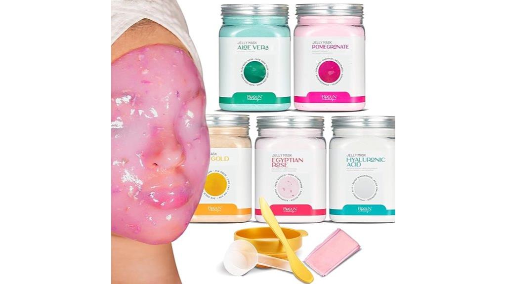 five jar peel off mask