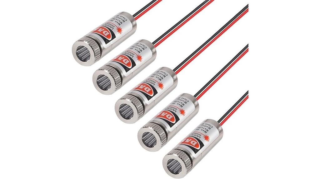 five laser heads
