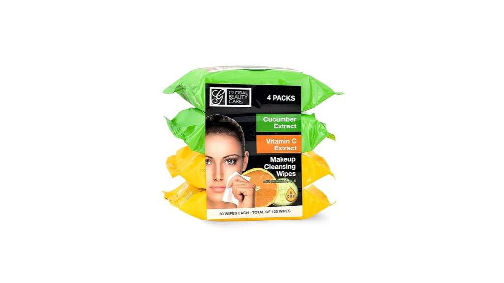four pack makeup wipes