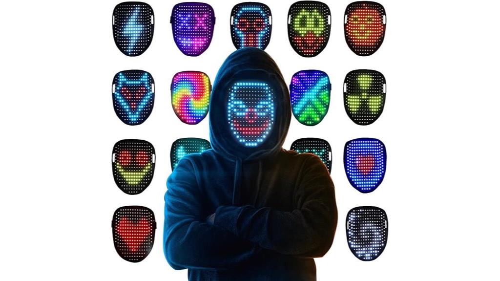 gesture controlled led mask