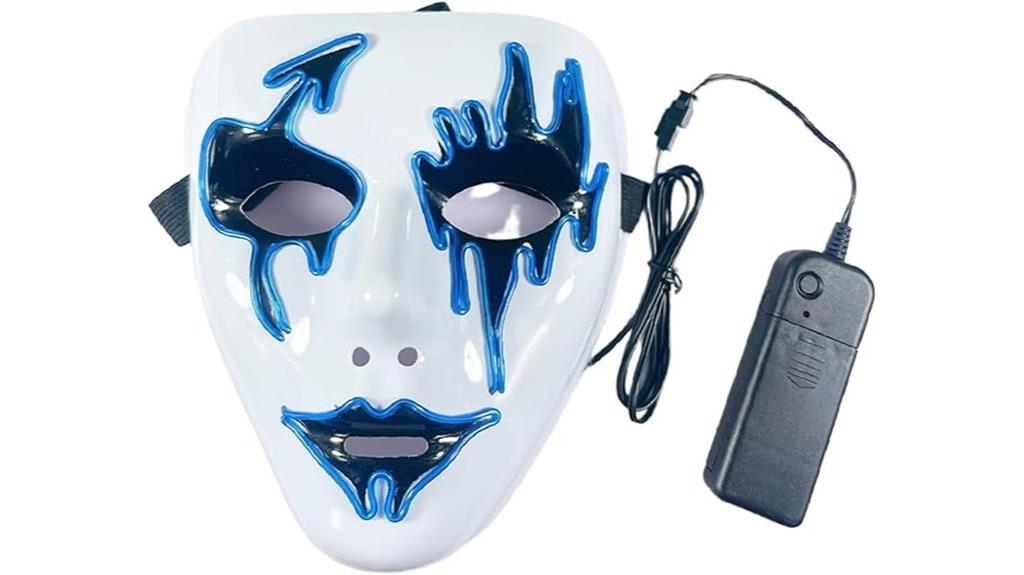glowing halloween mask with strap