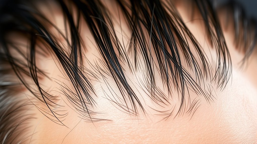hair density affects synchronization