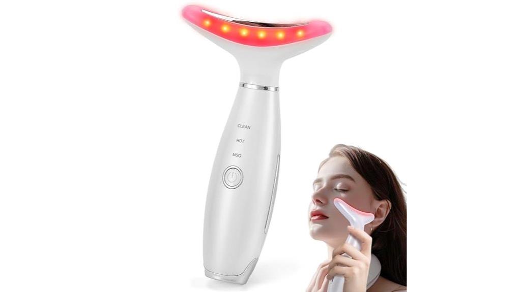 heated facial skin massager