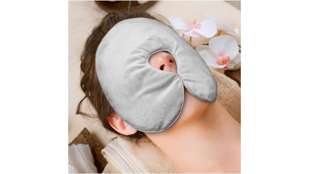 heated mask with washable cover