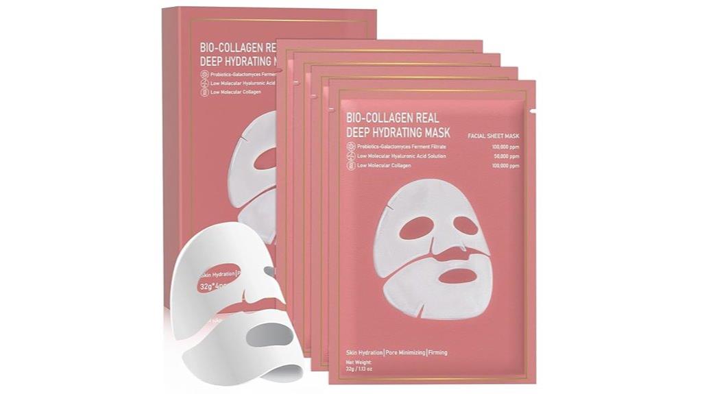 hydrating collagen face masks