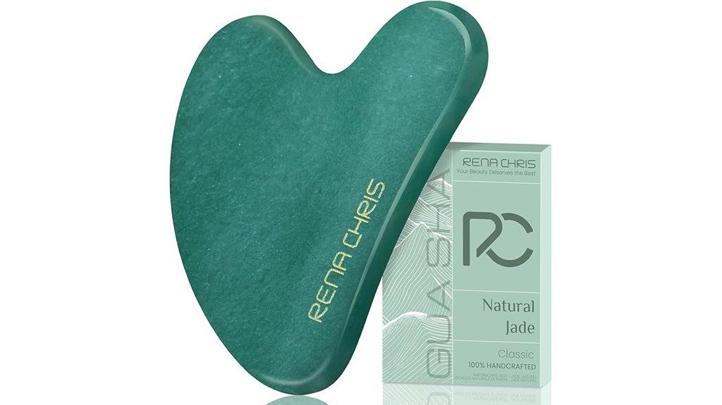 jade facial massage tool