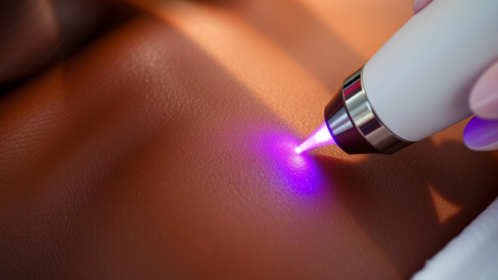 laser targeting melanin safely