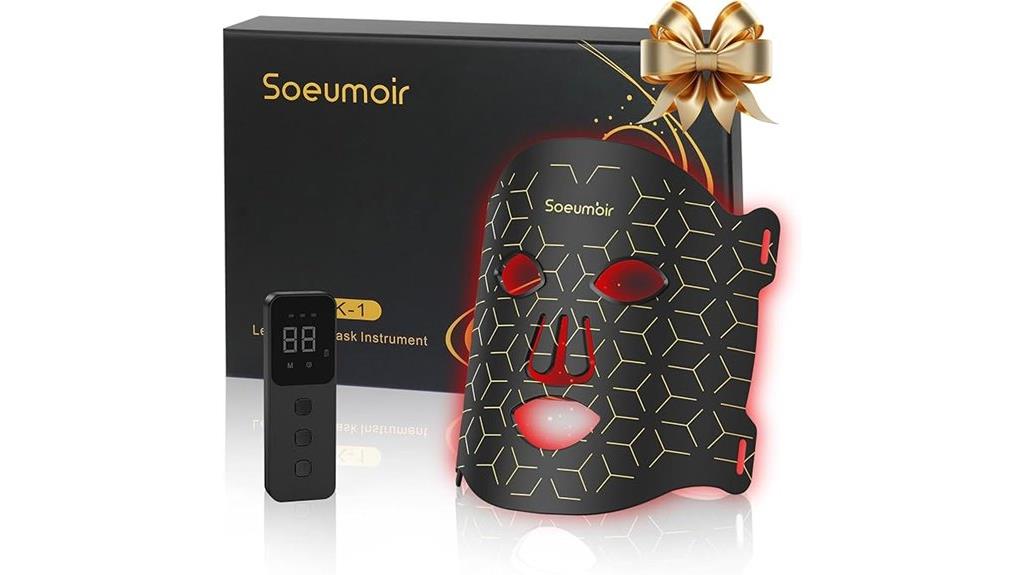 led face mask remote