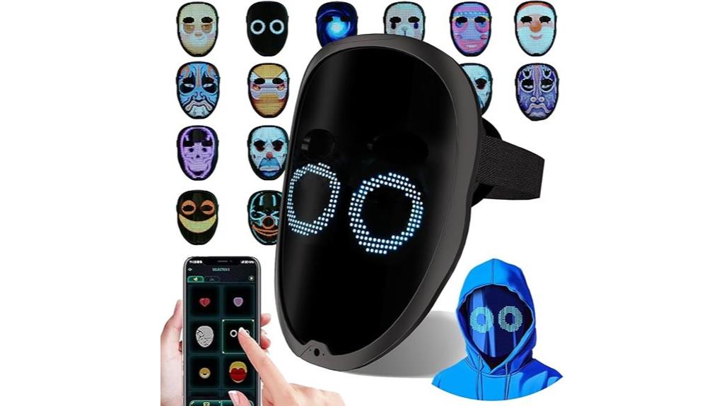 led facial mask control
