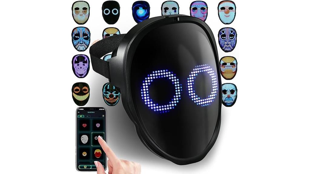 led facial mask control