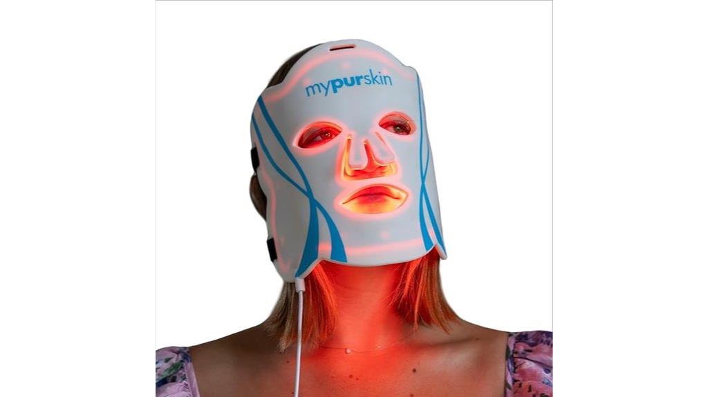 led facial skin mask