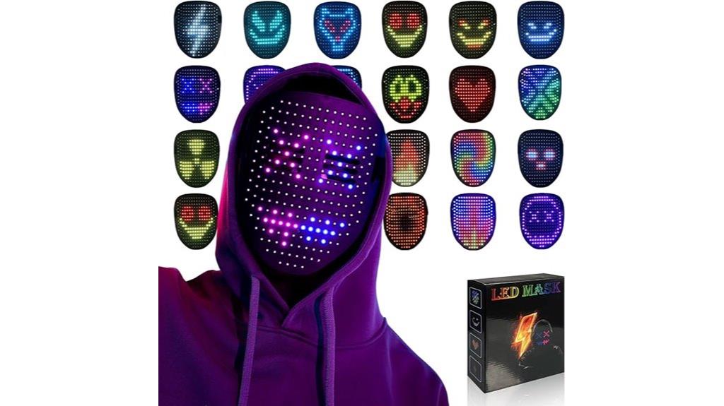 led gesture mask