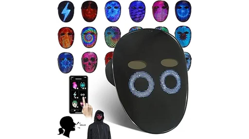 led gesture sensing mask