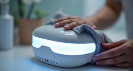 led mask hygiene instructions