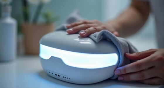 led mask hygiene instructions