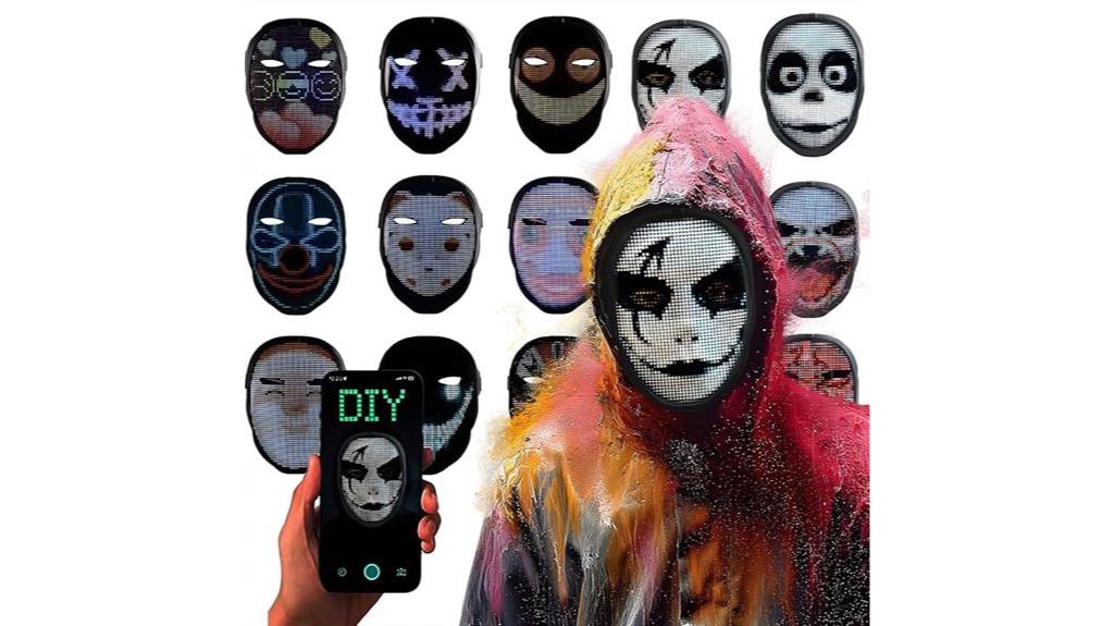 led mask with gesture control