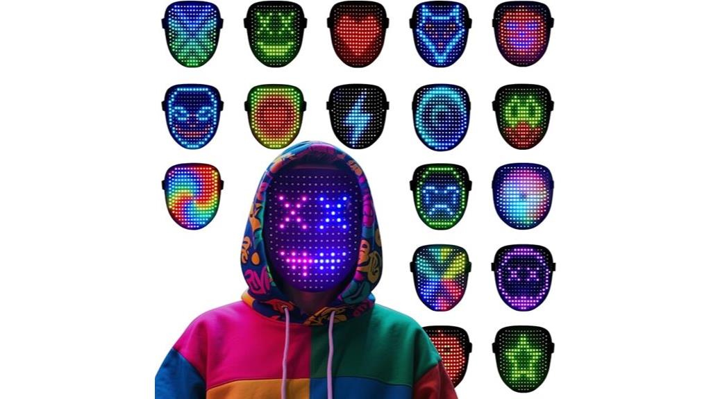 led mask with gesture