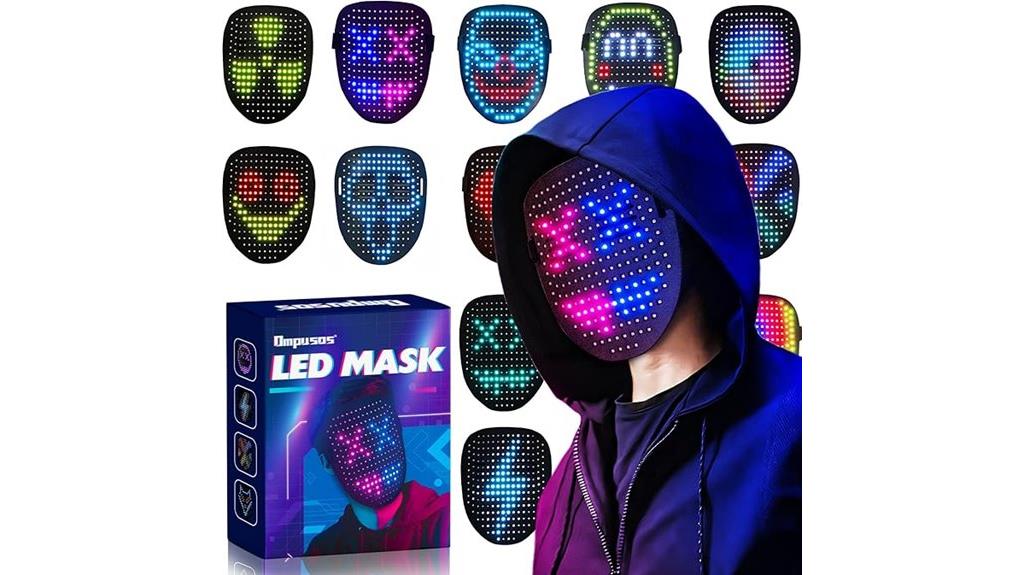led mask with gesture sensing