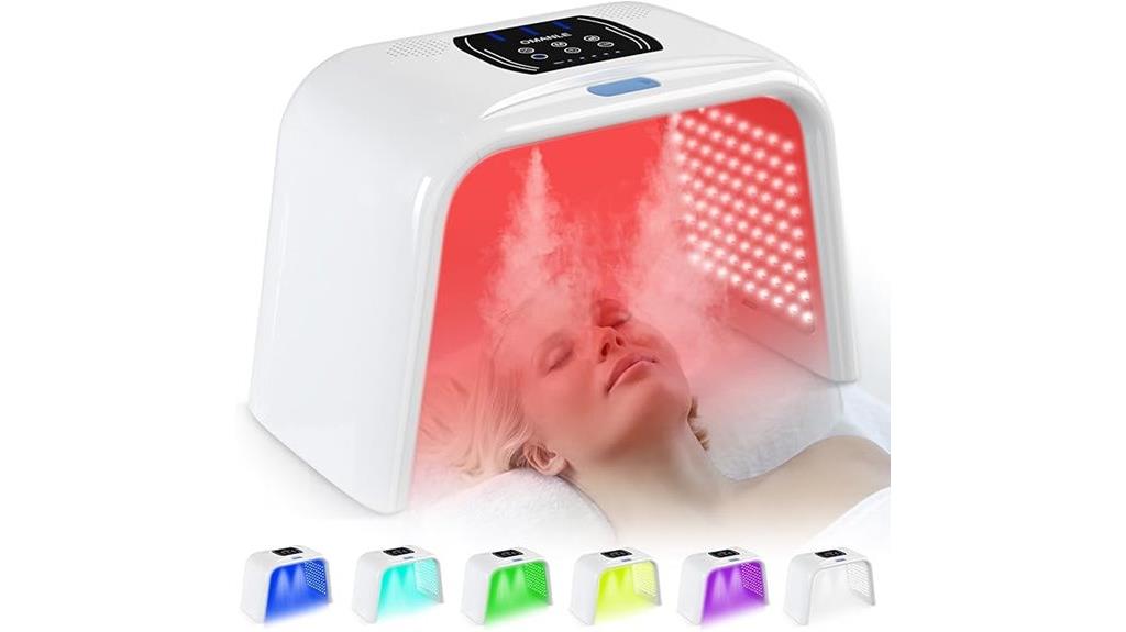 led mask with spray