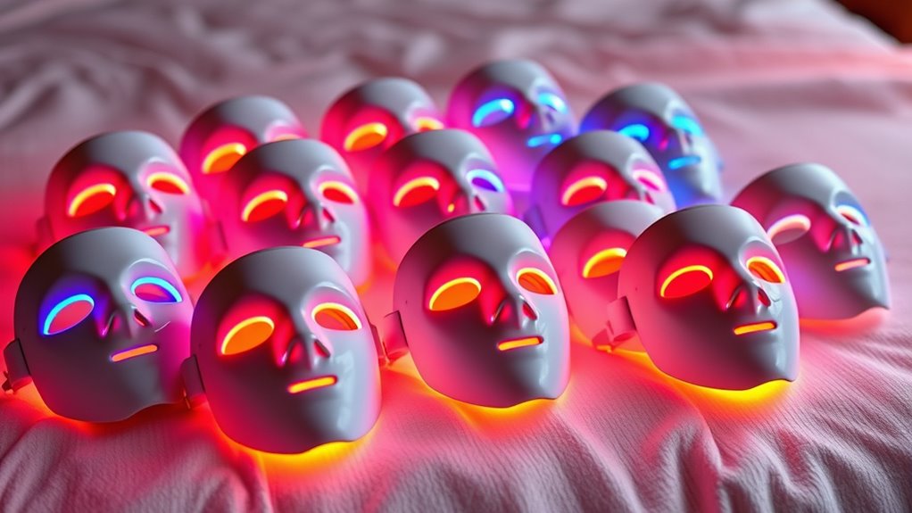 led masks with heat