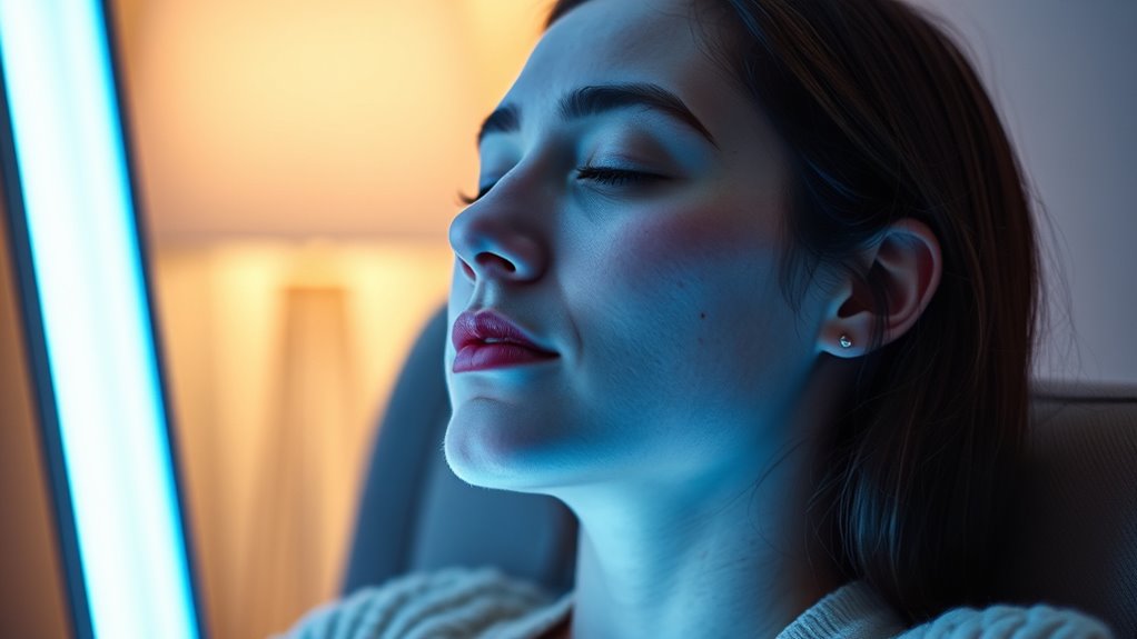led therapy improves sad symptoms