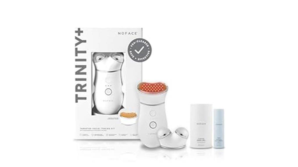 microcurrent facial device with led