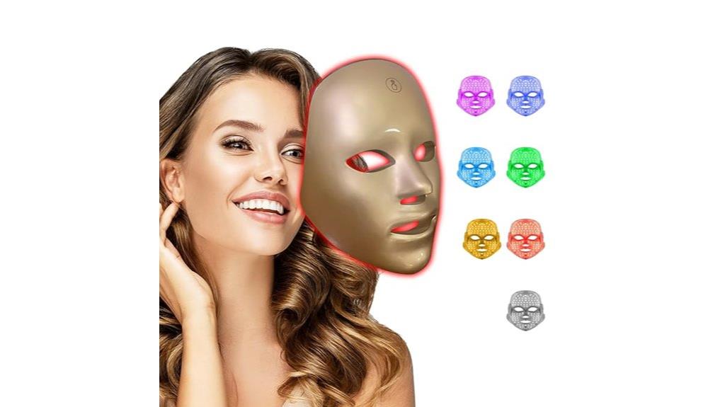 multi color rechargeable skin mask