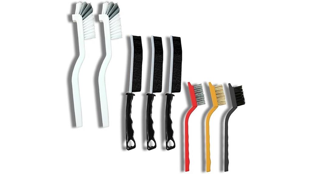 multi purpose crevice cleaning brushes
