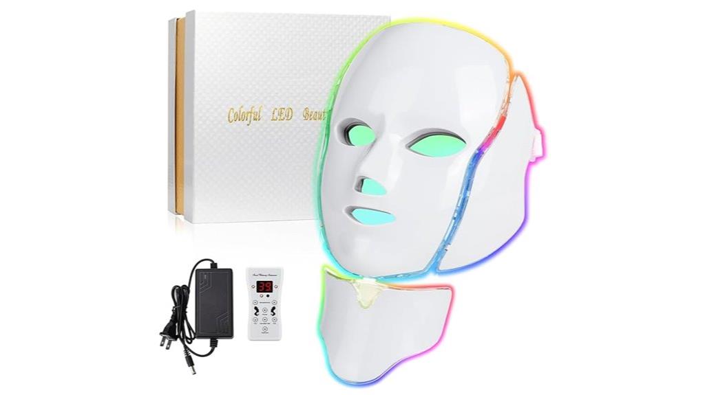 multicolor led skin mask