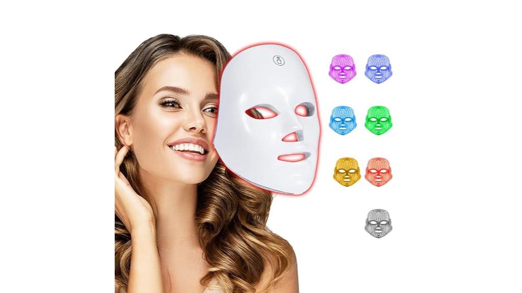 multicolor led skin mask