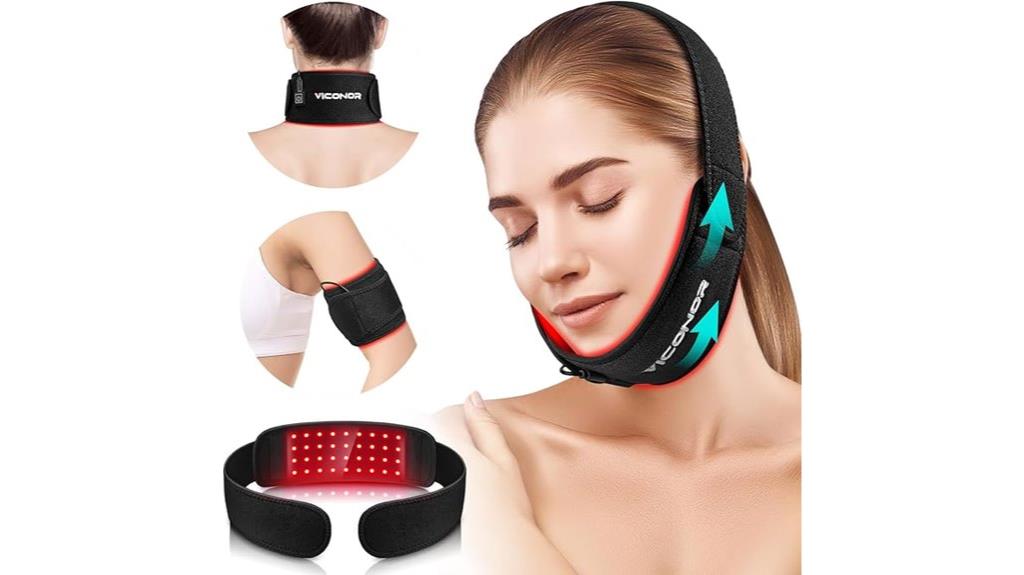 neck and body red light