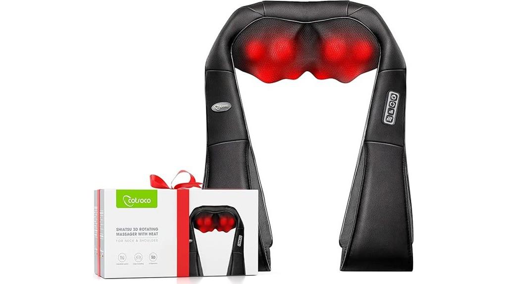 neck heat shiatsu massager