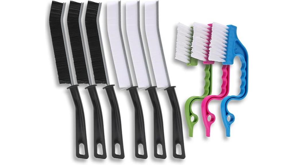 nine piece cleaning brush set
