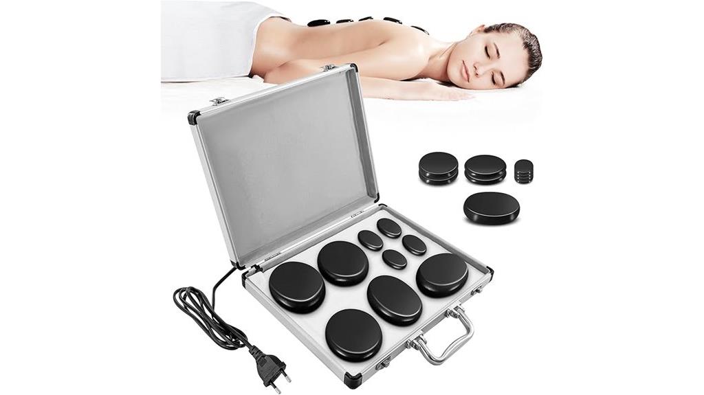 nine piece hot stone kit