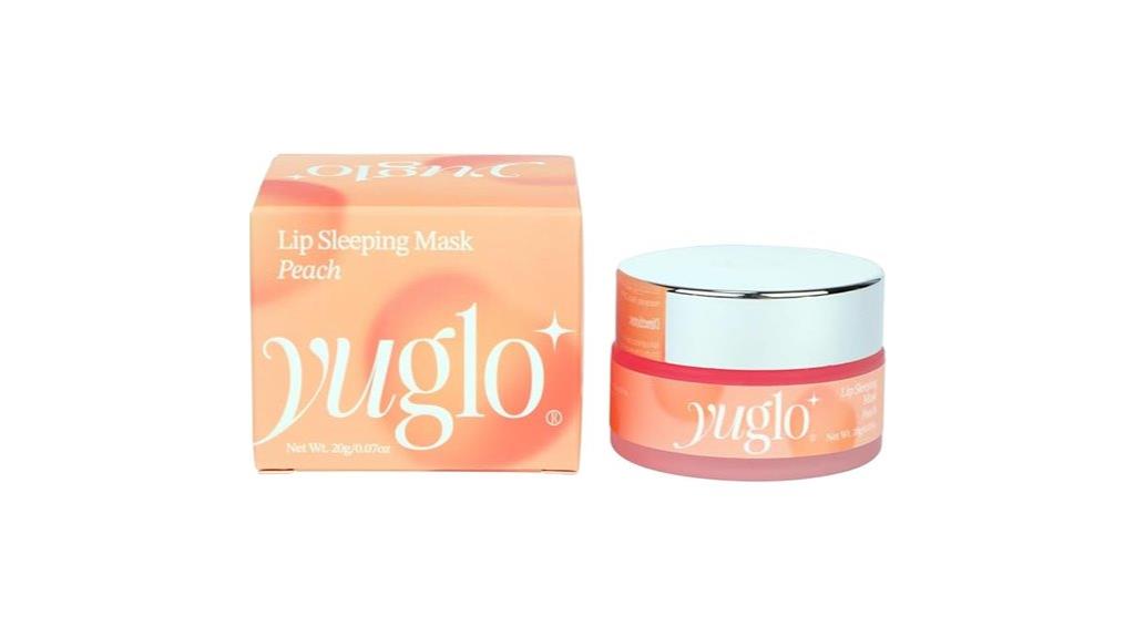 peach flavored lip sleeping mask